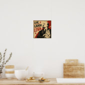 Leef Lach Lenin Poster (Keuken)