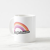 "Leef Lach Lesbienne" Koffiemok (Voorkant links)