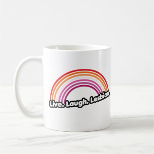 "Leef Lach Lesbienne" Koffiemok