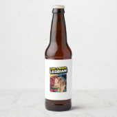 Leef Lach Lesbisch Bier Etiket (Voorkant)