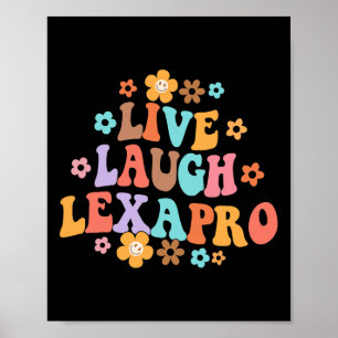 Leef Lach Lexapro Groovy Geestelijke Gezondheid Th Poster