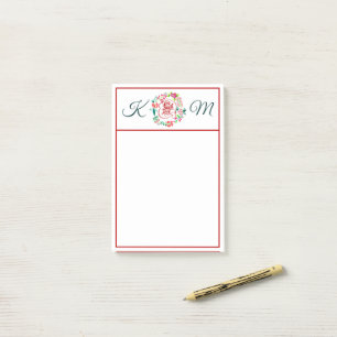 Leef lach lief bloemig  Gegemoneerd Post-it® Notes
