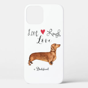 Leef Lach Lief een Dachshond Case-Mate iPhone Case