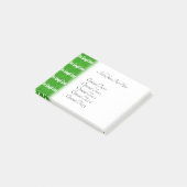 Leef Lach Lief Groene Positieve Boodschap Post-it® Notes (Schuin)
