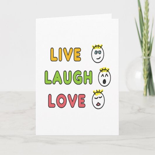 Leef Lach Lief Kaart (Voorkant)