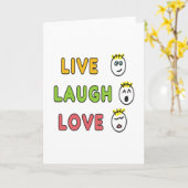 Leef Lach Lief Kaart (Gele Bloem)