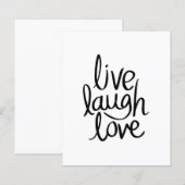 Leef Lach Lief – Klassieke Inspirerende Typografie (Voorkant / Achterkant)
