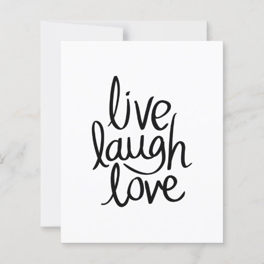 Leef Lach Lief – Klassieke Inspirerende Typografie (Voorkant)