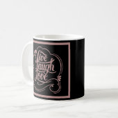 Leef lach lief koffiemok (Voorkant links)