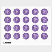 Leef lach lief ronde sticker (Vel)