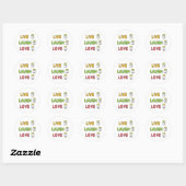 Leef Lach Lief Ronde Sticker (Vel)