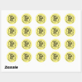 Leef lach lief  ronde sticker (Vel)