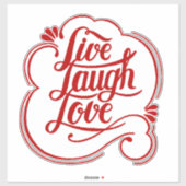 Leef lach lief Sticker (Vel)