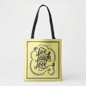 Leef lach lief tote bag (Voorkant)