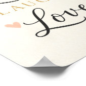 Leef Lach Lief Typografie Poster (Hoek)