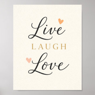 Leef Lach Lief Typografie Poster