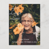 Leef Lach Lief Uitvaart Ansichtkaart Briefkaart (Voorkant)