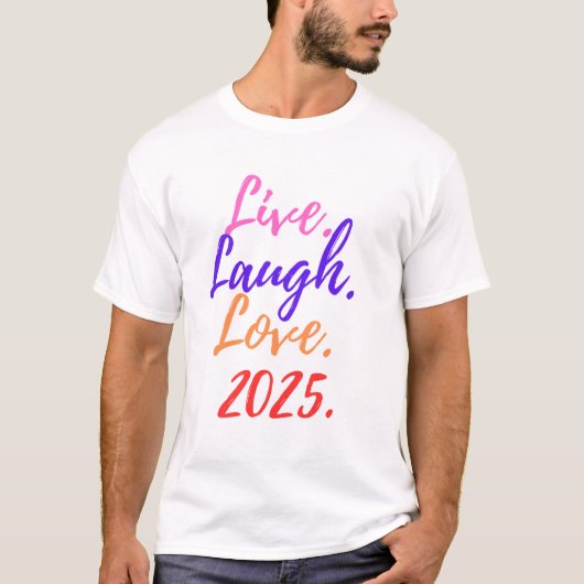 Leef Lach Liefde 2025 T-shirt (Voorkant)