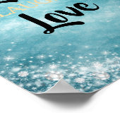 Leef, Lach Liefde Inspirerend Citaat Poster (Hoek)