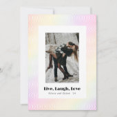 Leef Lach Liefde | Koppel Guilloché Kerstkaart (Voorkant)