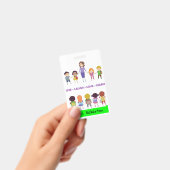 Leef ~ Lach ~ Liefde ~ Leer School Docent Badge (Handheld)