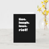 Leef. Lach. Liefs. Rellen! Protest Gear-activist A Kaart (Gele Bloem)
