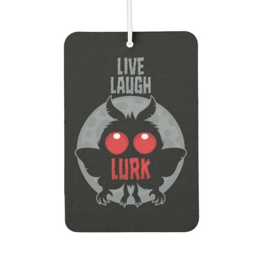 Leef Lach Loer Mothman Cryptid Luchtverfrisser (Voorkant)