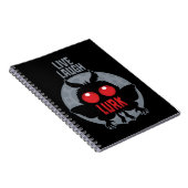 Leef Lach Loer Mothman Cryptid Notitieboek (Rechterzijde)
