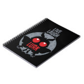 Leef Lach Loer Mothman Cryptid Notitieboek (Linkerzijde)