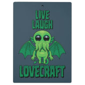 Leef Lach Lovecraft Schattige Cthulhu Klembord (Achterkant)