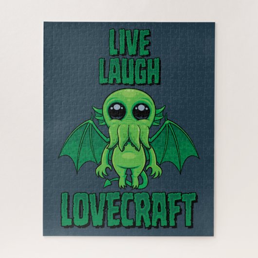 Leef Lach Lovecraft Schattige Cthulhu Legpuzzel (Verticaal)