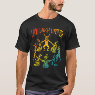 Leef Lach Lucifer Horror Satan Satanisch Demon Dev T-shirt