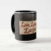 Leef, Lach, Lucifer Mok (Voorkant links)