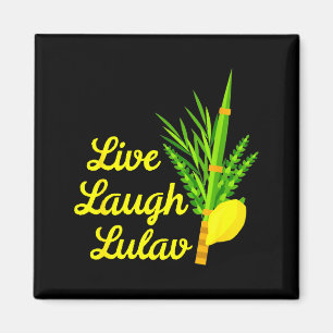 Leef Lach Lulav Etrog Gelukkig Sukkot Joods Sukkah Magneet