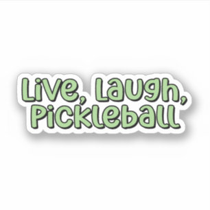 Leef, Lach, Pickleball Green Pickleball Sticker