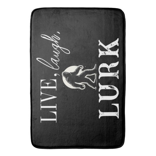 Leef, lach, slaag badmat (Voorkant Verticaal)