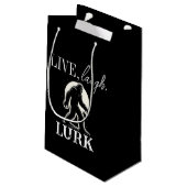 Leef, lach, slaag klein cadeauzakje (Achterkant Gekanteld)