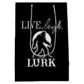 Leef, lach, slaag medium cadeauzakje (Achterkant)