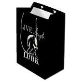 Leef, lach, slaag medium cadeauzakje (Achterkant Gekanteld)