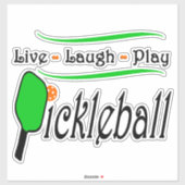 Leef Lach Speel Pickleball Sticker (Vel)