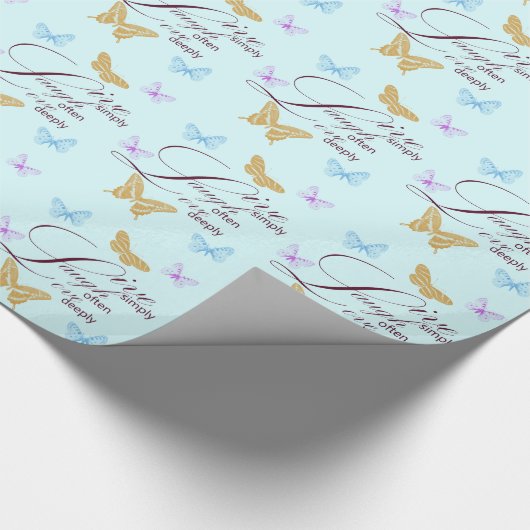 Leef, lacht, liefde cadeaupapier (Hoek)