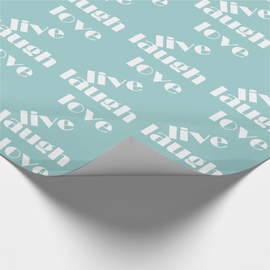 Leef, lacht, liefde cadeaupapier (Hoek)