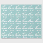 Leef, lacht, liefde cadeaupapier (Vlak)