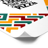 Leef lang en eet pizza poster (Hoek)