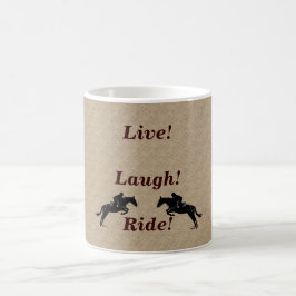 Leef! Laugh! Ride Horse Koffiemok