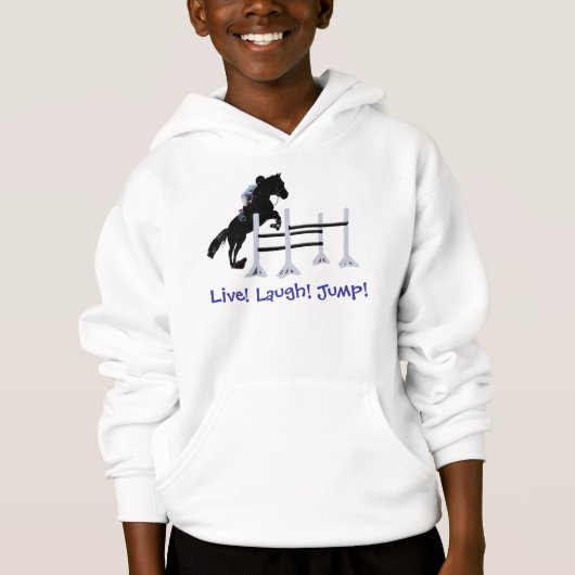 Leef! Laugh! Spring! Horse Jumper (Voorkant)