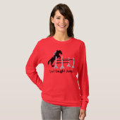 Leef! Laugh! Spring! Horse Jumper T-shirt (Voorkant volledig)
