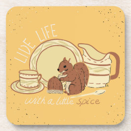 Leef Leef met Spice Coasters Bier Onderzetter