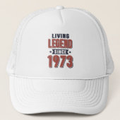 Leef legende sinds 1973 Birthday Gift Trucker Pet (Voorkant)