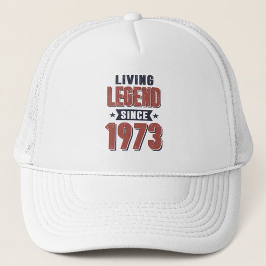 Leef legende sinds 1973 Birthday Gift Trucker Pet (Voorkant)